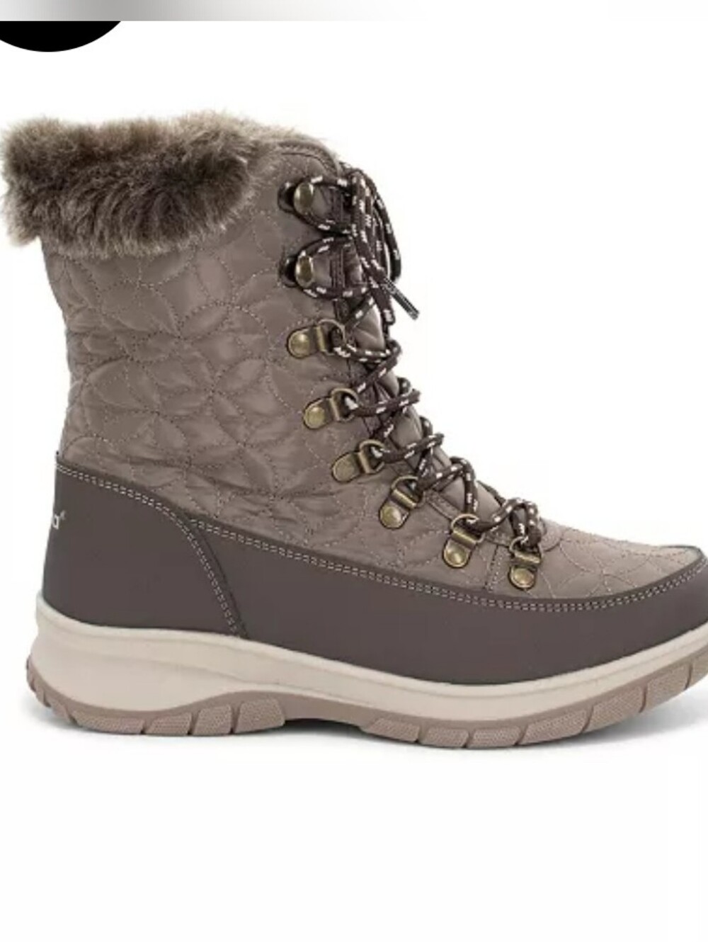 (Ew) Chooka Ladies Belltown Mid Faux Fur Cold Weather Boot - Taupe